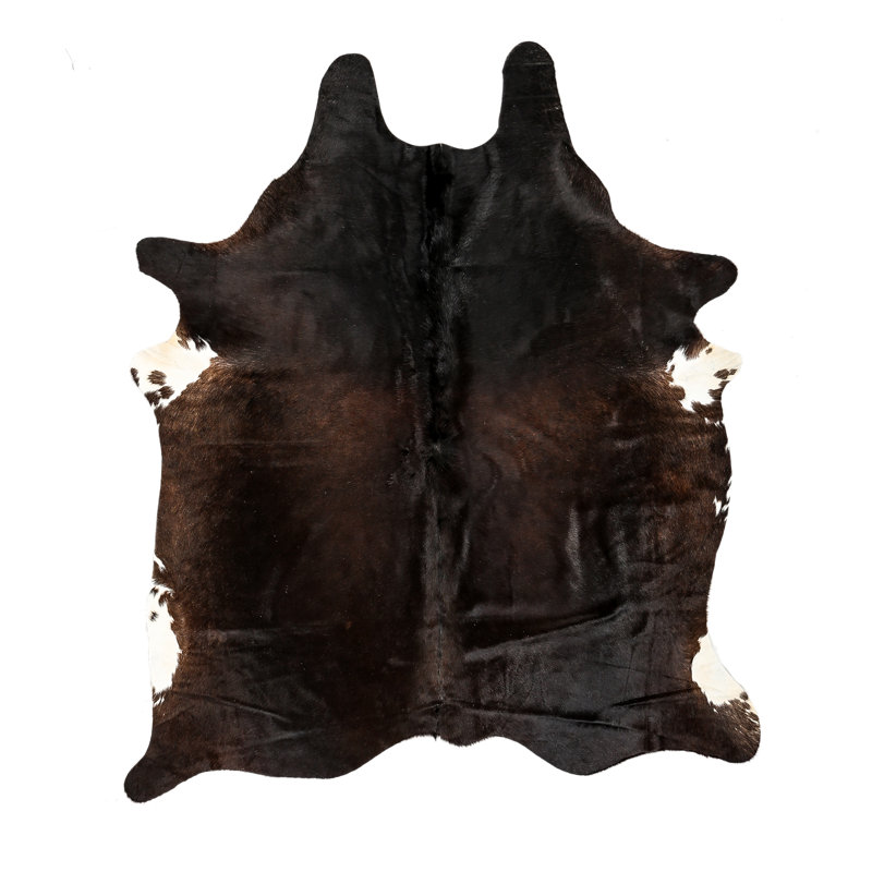 Myrtletown Animal Print Cowhide Flatweave 2cm X 1.75cm Area Rug