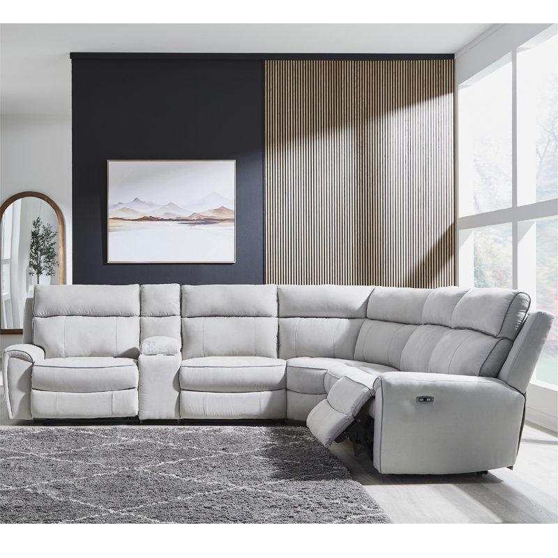 Canapé modulaire inclinable électrique Grafton Pike 6 pièces