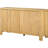 Retro 4-Door Wood Sideboard, Spacious Storage, Distressed Finish, Adjustable Foot Pads Buffet, Shelving, Cable Management Holes