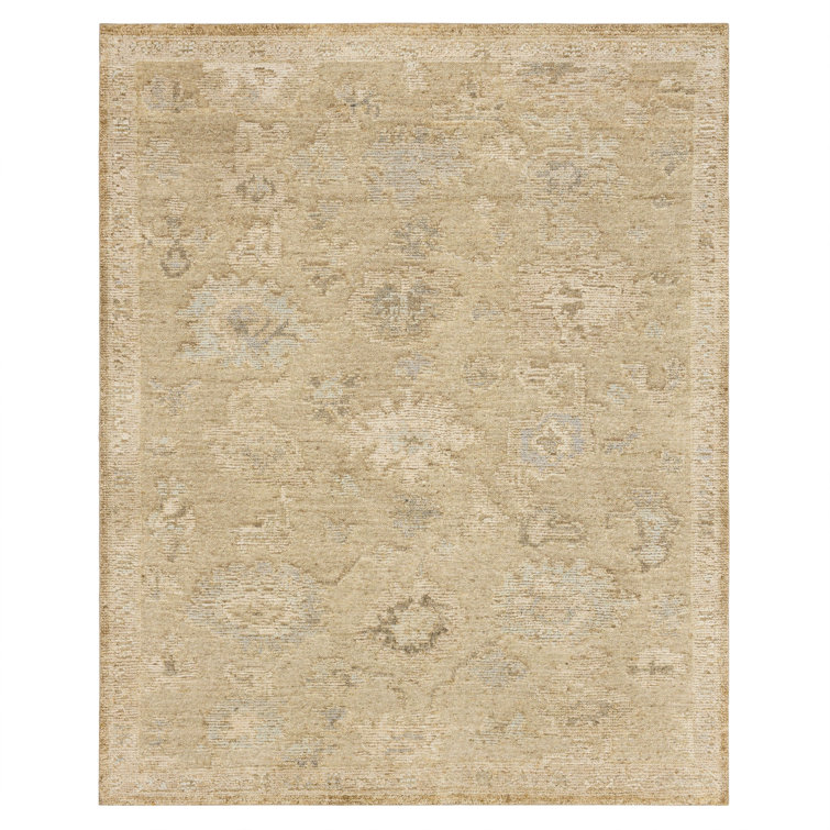 Coventry Hand Knotted Wool Ornamental Area Rug in Brown