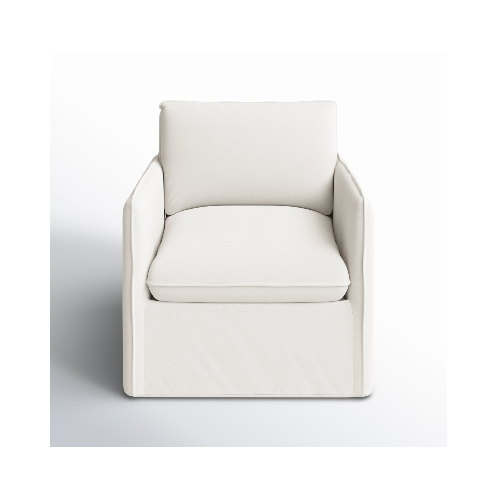 Bellatrix Slipcovered Armchair, Bayou Off White Canvas