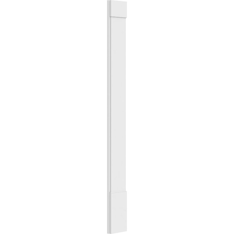 Pilastre simple en PVC TruCraft (la paire), H 96 po x l 10 po, Base et chapiteau standards