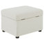 Repose-pieds avec rangement relevable hydraulique Merced Beige