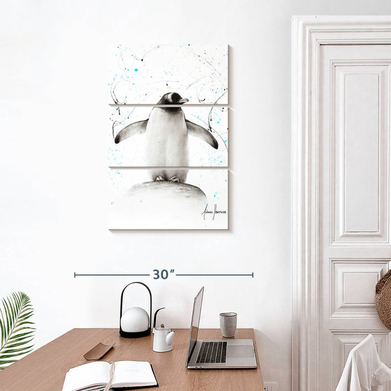 Brampt Penguin Parade, 32" H x 20" W
