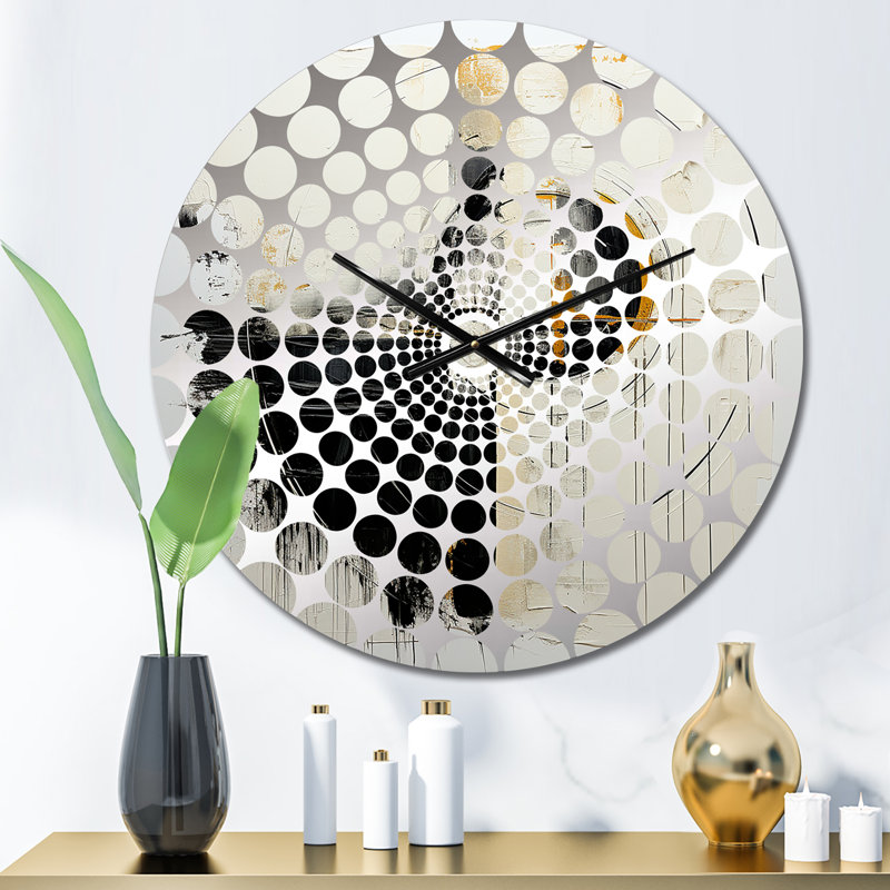 Gadre - Abstract Painting Wall Clock, Small