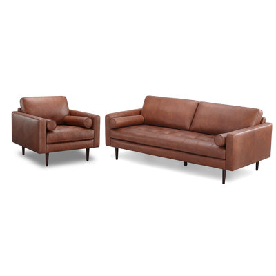 Arlo Leather Sofa Chair Living Room Set