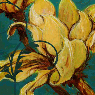 Gros plan, fleurs 2 - impression sur toile tendue