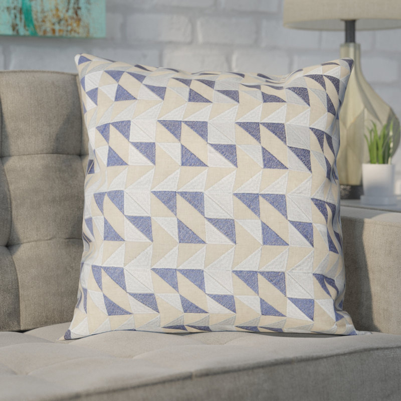 Apamea Embroidered Linen Throw Pillow