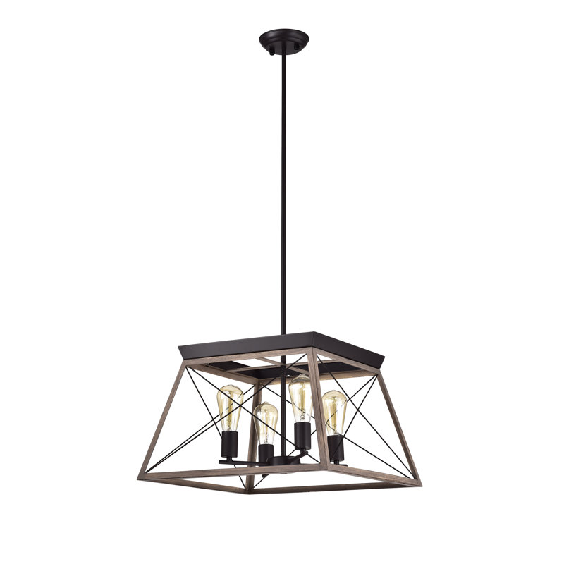 Kahla 4 - Light Geometric Chandelier