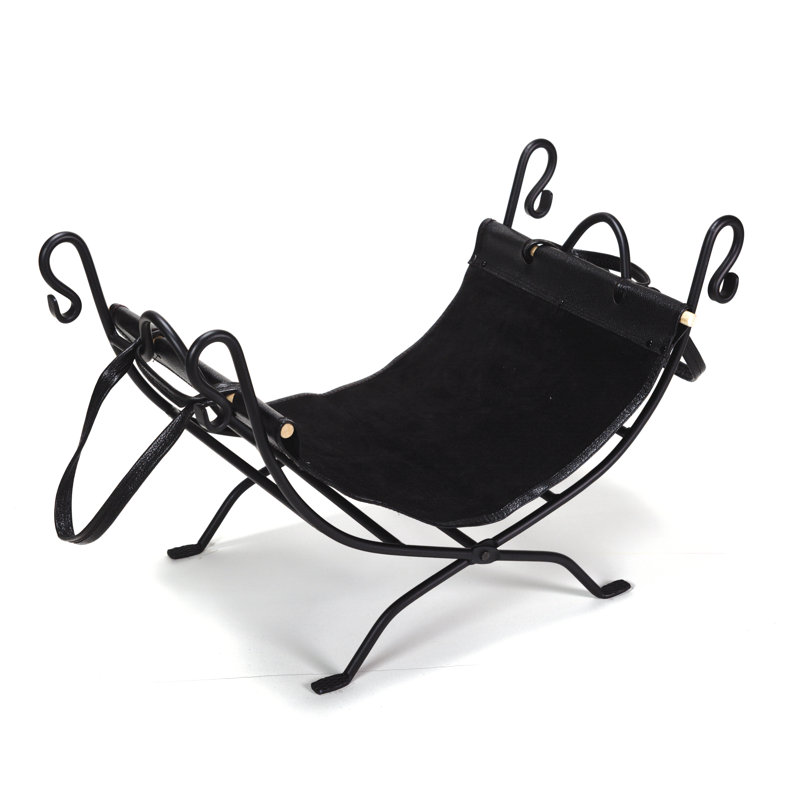 Linly Steel Log Rack, Black