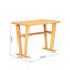 Table de salle à manger moderne en bois d'hévéa massif, design extensible et peu encombrante, idéale pour recevoir de grands groupes. Finition vieillie à la main, bords arrondis. Parfait pour un usage quotidien.