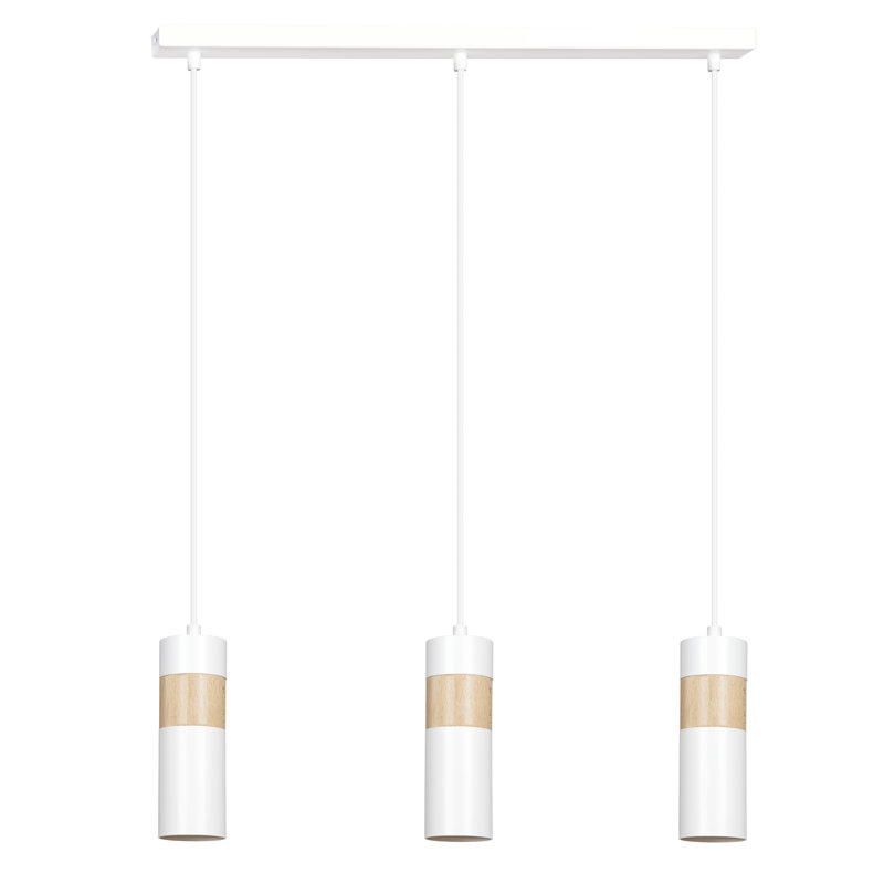 Cognato 3 - Light Cylinder Pendant, White