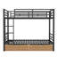 Lit superposé double pour enfants avec tiroirs