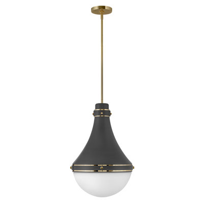 Oliver Adjustable Pendant Light w/ Etched Opal Glass