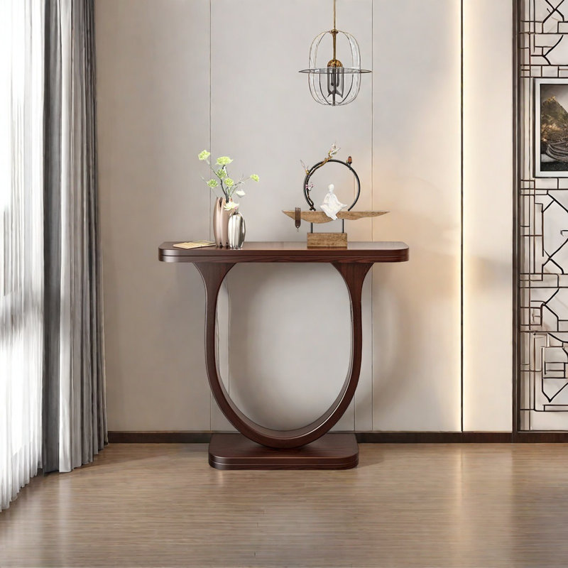 Minimalist Art Console Table, 33.46" H x 31.5" W x 9.06" D