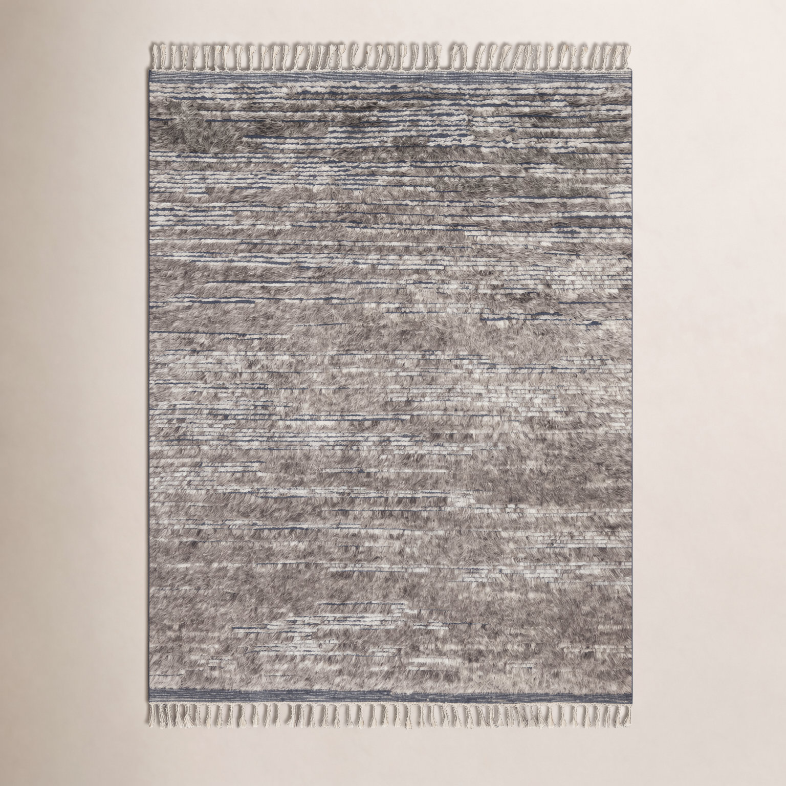 Benjamin Gray Hand-Knotted Wool Rug, Rectangle 9'6" x 13'6"