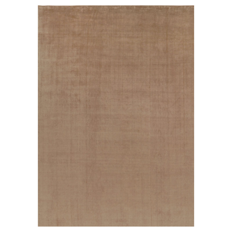 Textural Hand Knotted Silk Area Rug