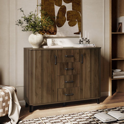 47.2'' W Walnut Sideboard Cabinet with Drawers
