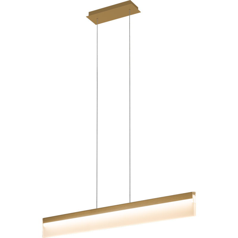 Luminaire suspendu 1 lumière DEL Centrella, Laiton antique