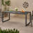 Outdoor Aluminum Dining Table, Black