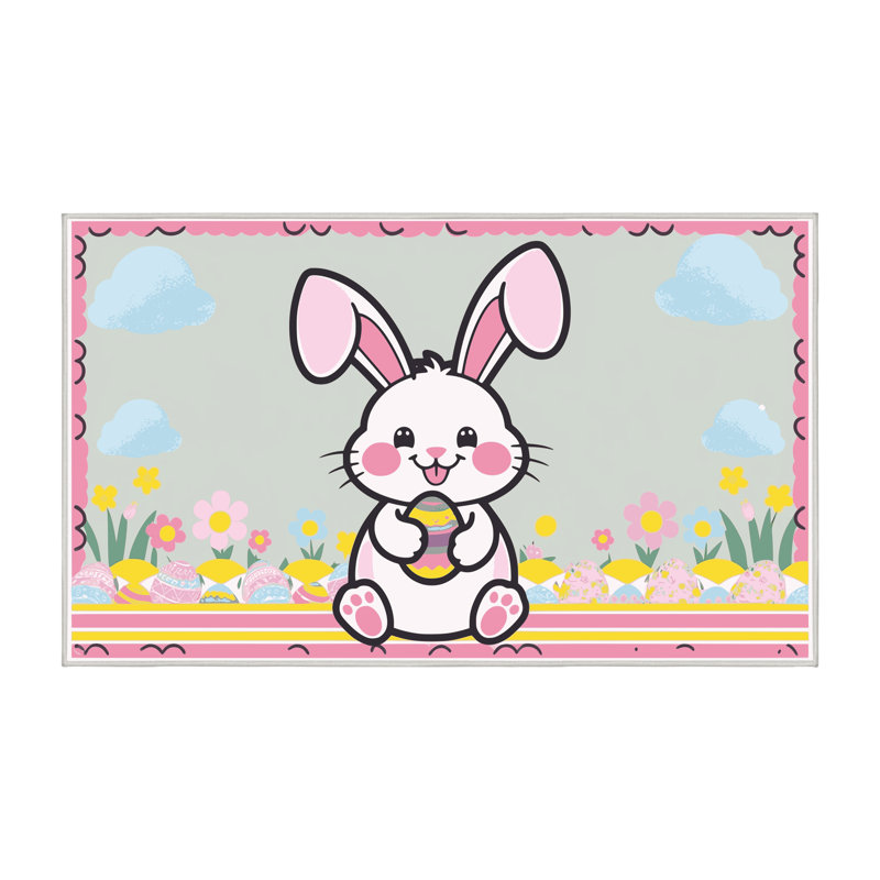 Le tapis des Fêtes de Pâques Printemps Aisle®, Rectangulaire 2 pi x 3 pi