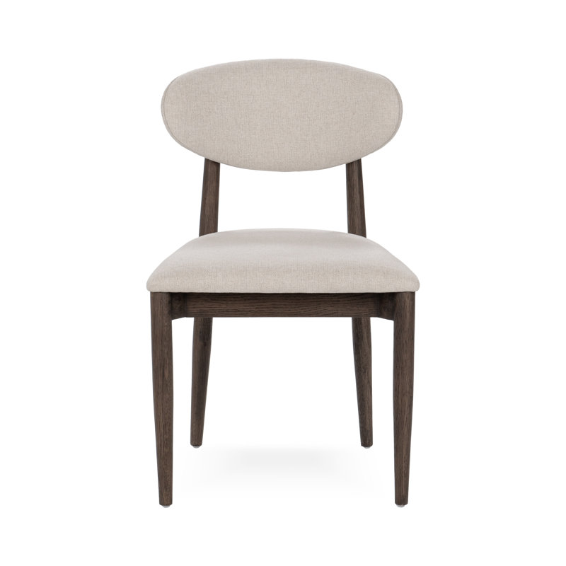 Tiber Upholstered Dining Chair, Toasted Brown
