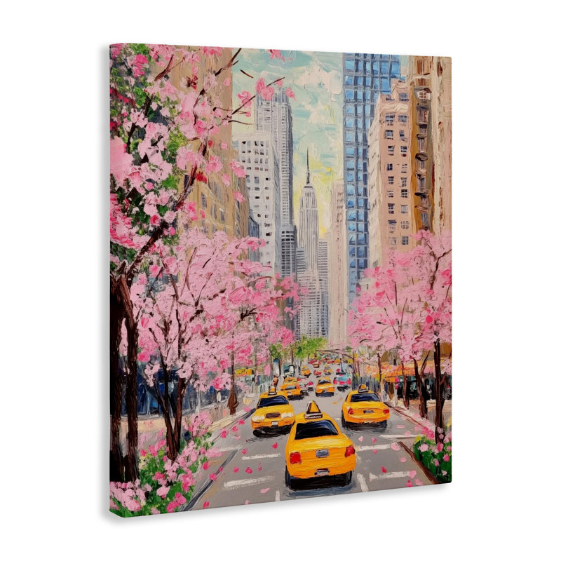 Toile de printemps New York, design par LSR Design Studio, H 30 po x l 24 po