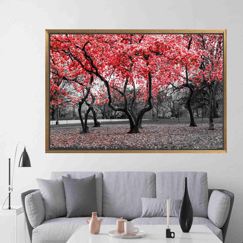 Print on Canvas, 25 cm H x 35 cm W, Gold Floater Framed