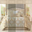 Ensemble d'édredon en jacquard géométrique 7 pièces Keaton-125764351