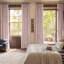 Rideaux en velours moelleux Matra pour chambre à coucher ‑ rideaux obscurcissants pour les fenêtres de salon, panneau simple-1630843119-1630843104