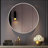 Bhagwanaram Aluminum Framed Round Wall Mirror-1128057860-1128057883
