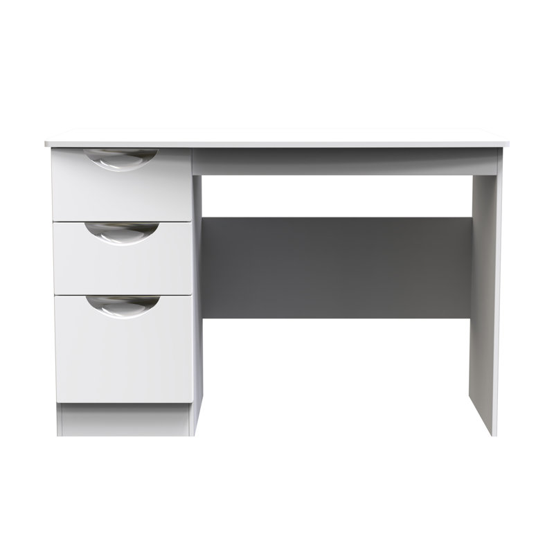Fully Assembled Ratley Desk, White Gloss