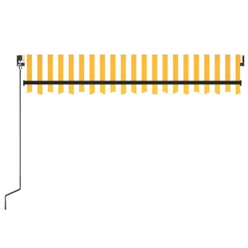 Fells Retractable Patio Awning, 3.5m W x 3m D, Yellow