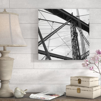 Pont-fils noir blanc-impression sur toile