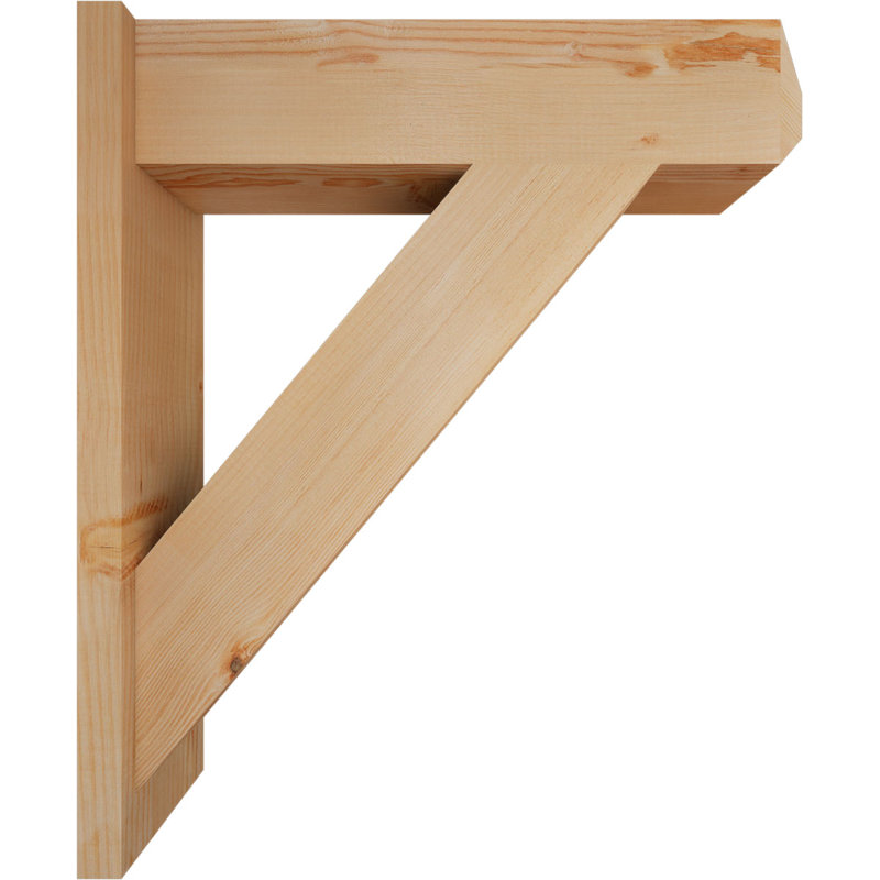 Artisan traditionnel en bois rustique, P 28 po x H 32 po, Sapin Douglas de 7 1/2 po (lisse)