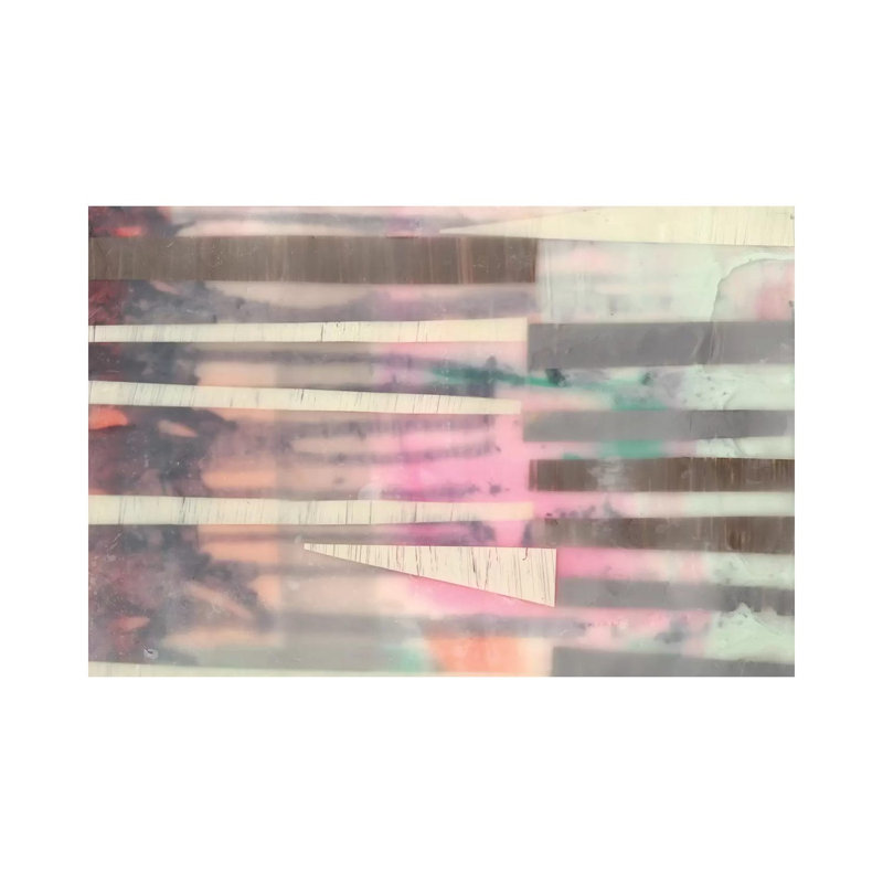 Lines & Layers II by Jennifer Goldberger - Wrapped Canvas Painting, 20.32 cm H x 30.48 cm W
