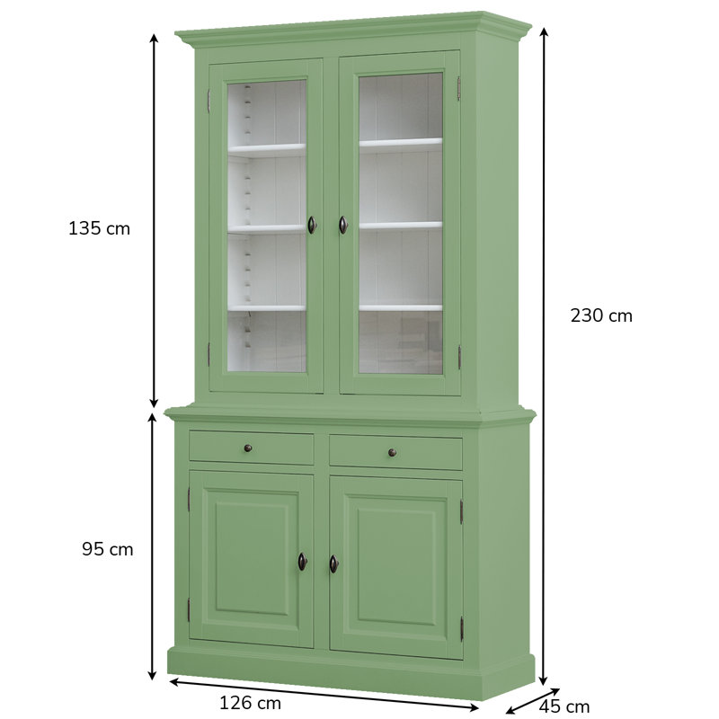 Ava-Kate Display Cabinet, Pale  Green