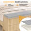 Structure de lit en bois avec banc de rangement intégré au pied de lit, 4 tiroirs, tête de lit couleur bois naturel-2130104443-2130104447