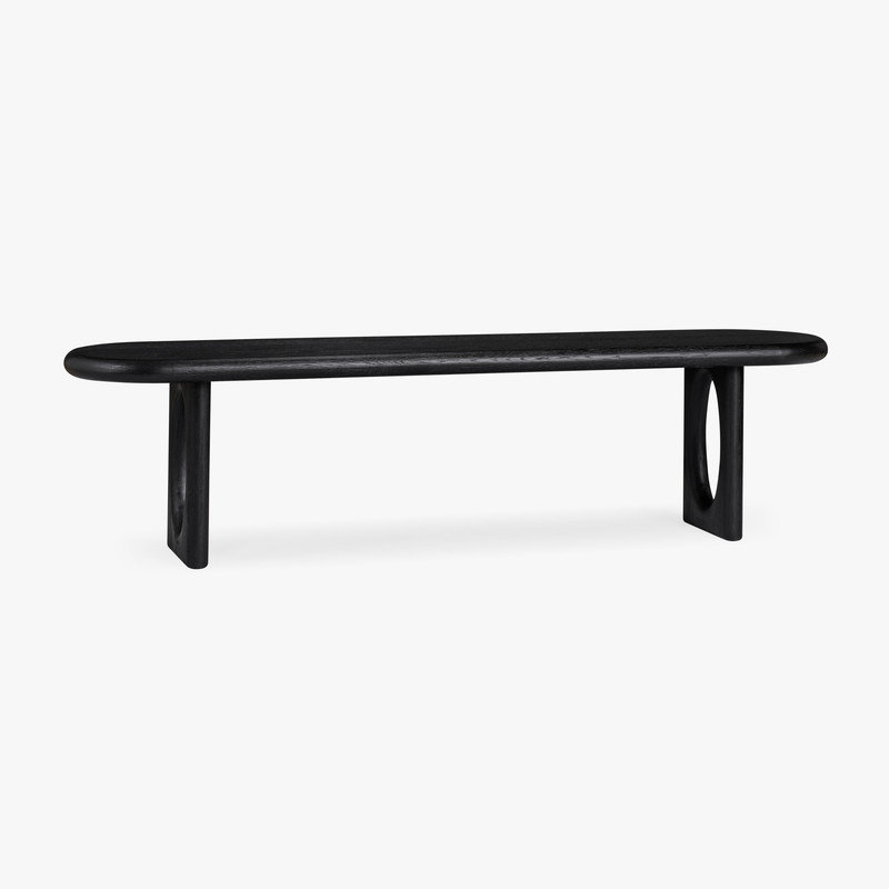 Banc de salle à manger Eva , Noir, noir, noir, noir