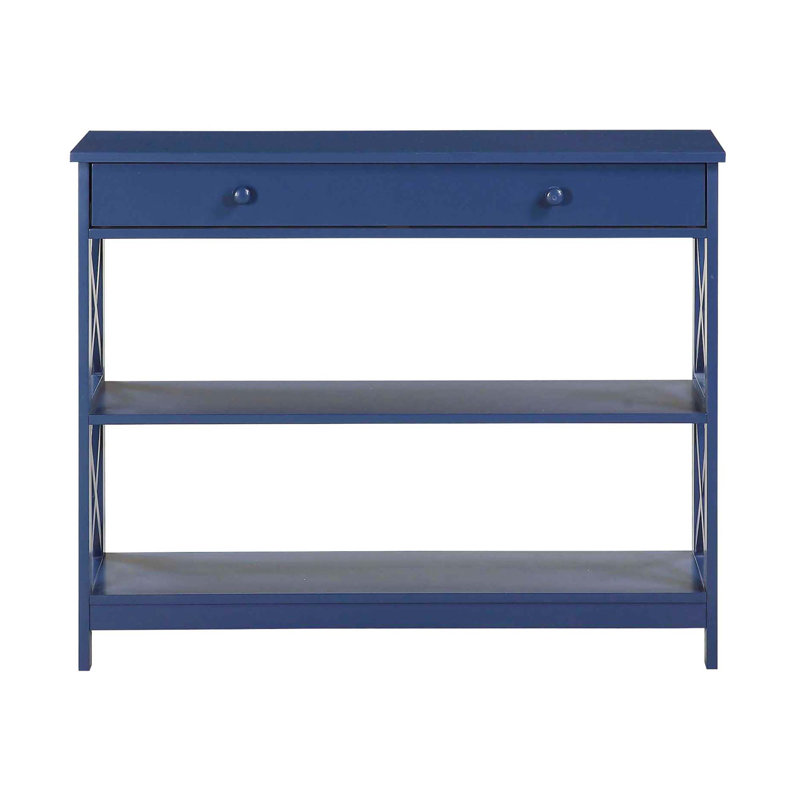 Aafko 39.5" Console Table, Cobalt Blue, 31.5" H x 39.5" W x 12" D
