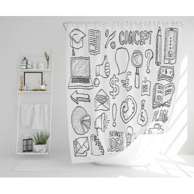 Bulverde Polyester Shower Curtain Set