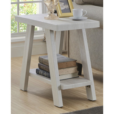 Contemporary Wood Shelf Side Table