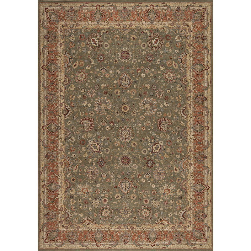 Cote D’Azure Hand Knotted Wool Area Rug, Rectangle 4' x 6'