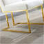 Ensemble de 2 chaises de salle à manger Modern Velvet, conception capitonnée et base en acier inoxydable