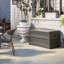 Coffre de terrasse en résine tressée avec roulettes pour rangement extérieur l 46 po x P 23,75 po Suncast, fabriqué aux États-Unis-119602762