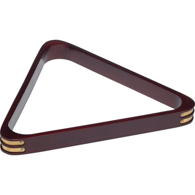 Action RK8B Wooden 8-Ball Rack with Brass Corners - Wine