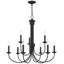 Lustre style chandelier 9 lumières Arunvir-391015176