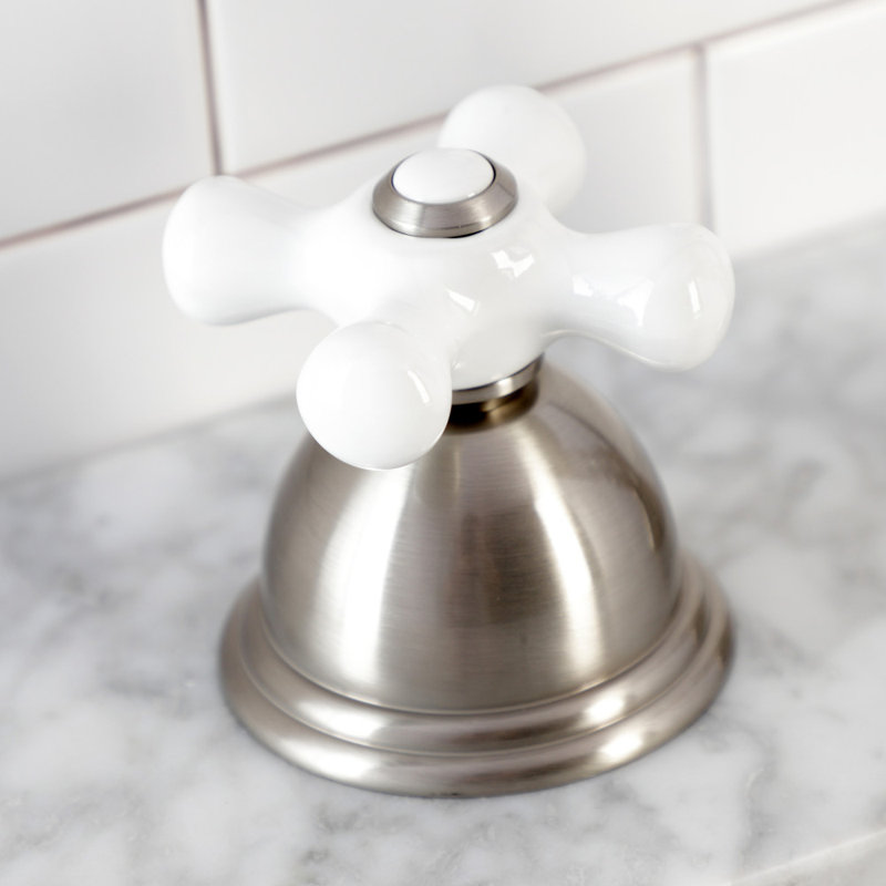 Kingston Brass Vintage Deck Mount Hand Shower with Diverter for Roman Tub Faucet, Brushed Nickel
