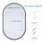 Metal Framed Oval Wall Mirror-702286473