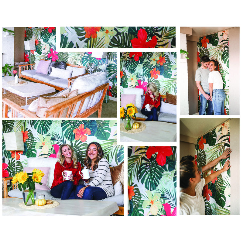 Ampelia 2.5m x 2.5m Matte Wallpaper Roll, 250 x 250cm